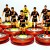 Subbuteo Andrew Table Soccer Rayo Vallecano 2023-24 away kit on Aeolus II Professional bases